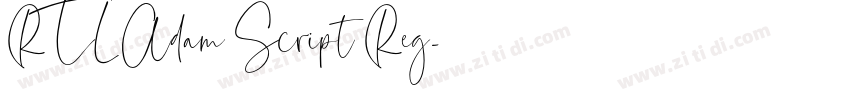 RTL Adam Script Reg字体转换
